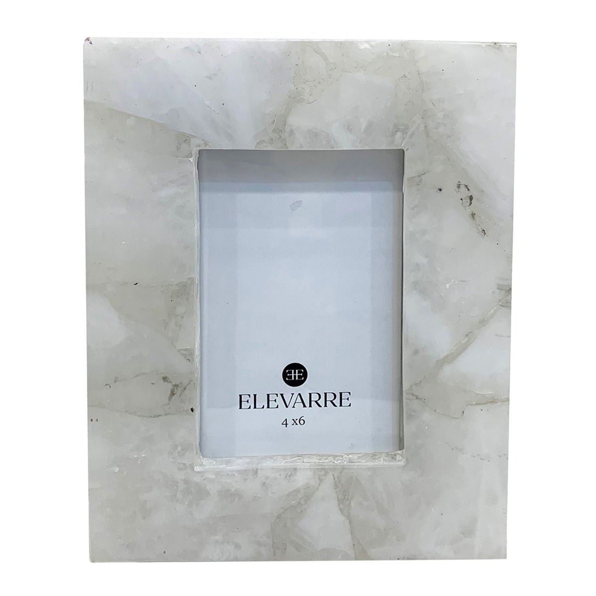 4" X 6" Edina Quartz Photo Frame - White