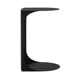 Cote - 16" Metal Accent Table - Black