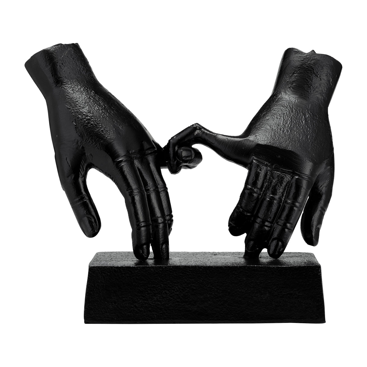 Entwined Hands Sculpture - Black