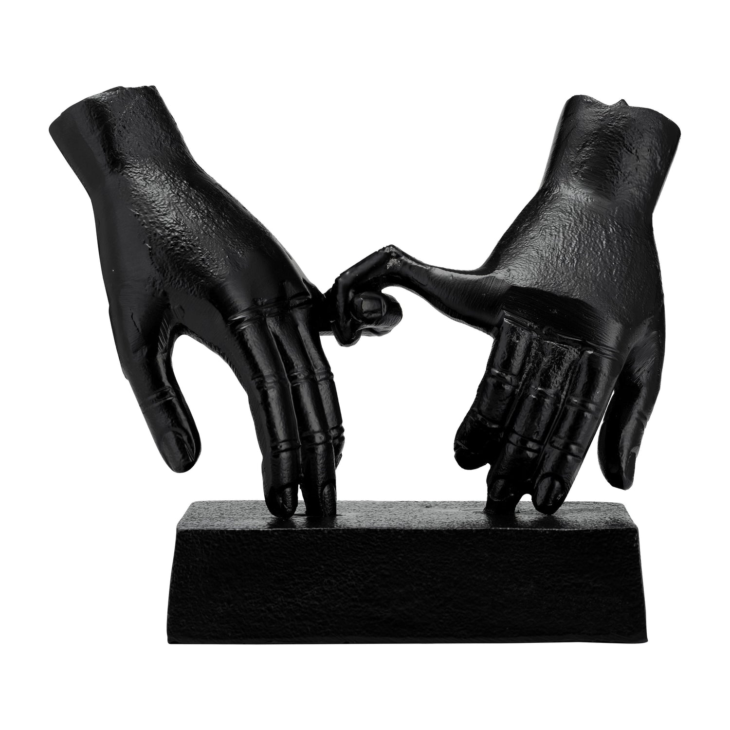 Entwined Hands Sculpture - Black