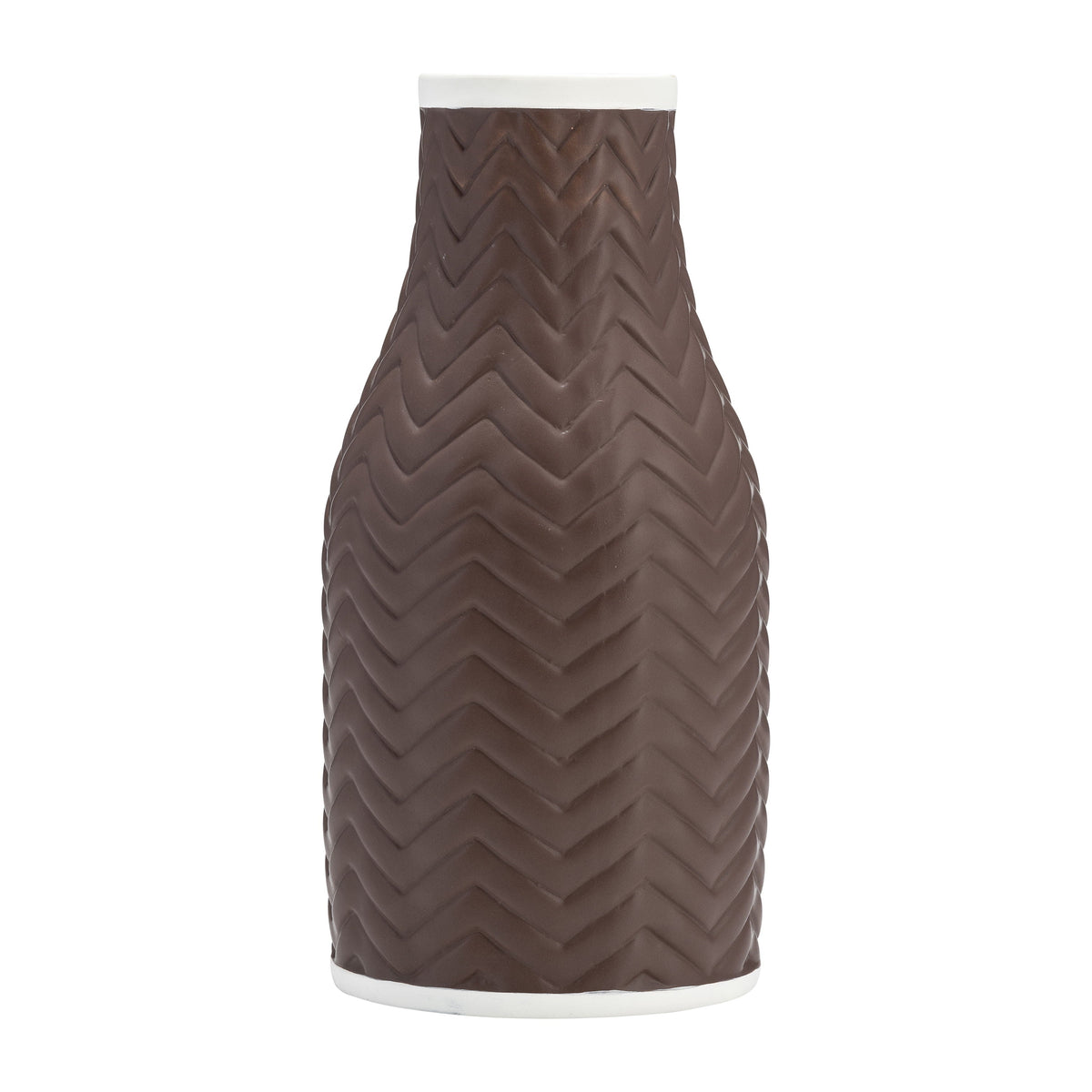 10" Chevron Vase - Java
