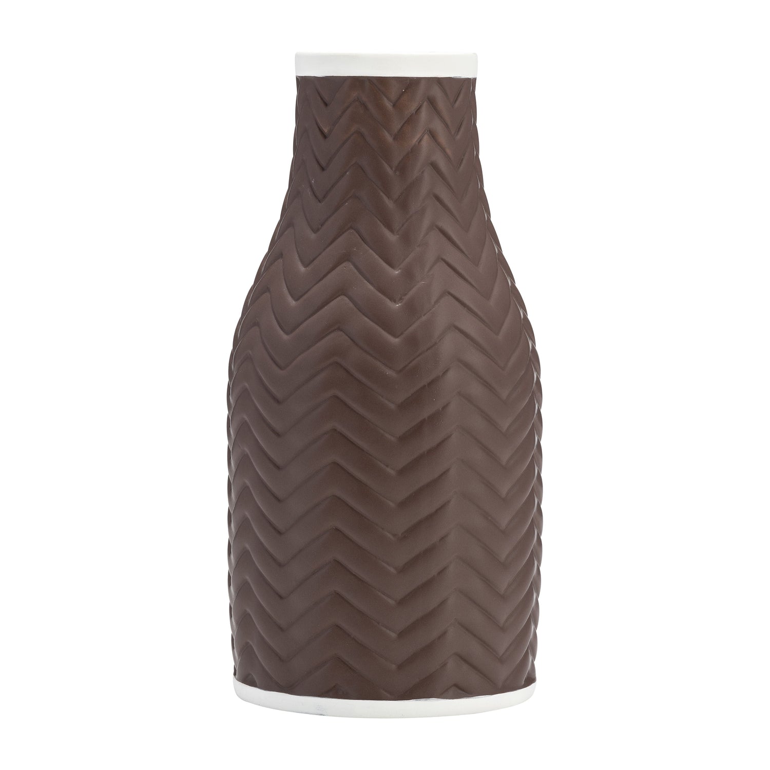 10" Chevron Vase - Java