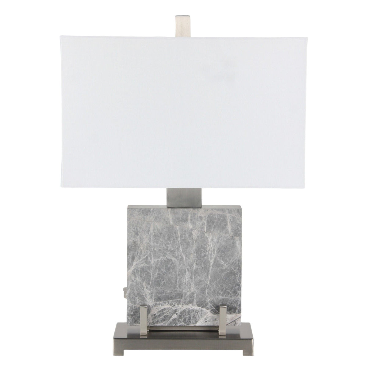 22" Lazio Marble Lamp - Gray