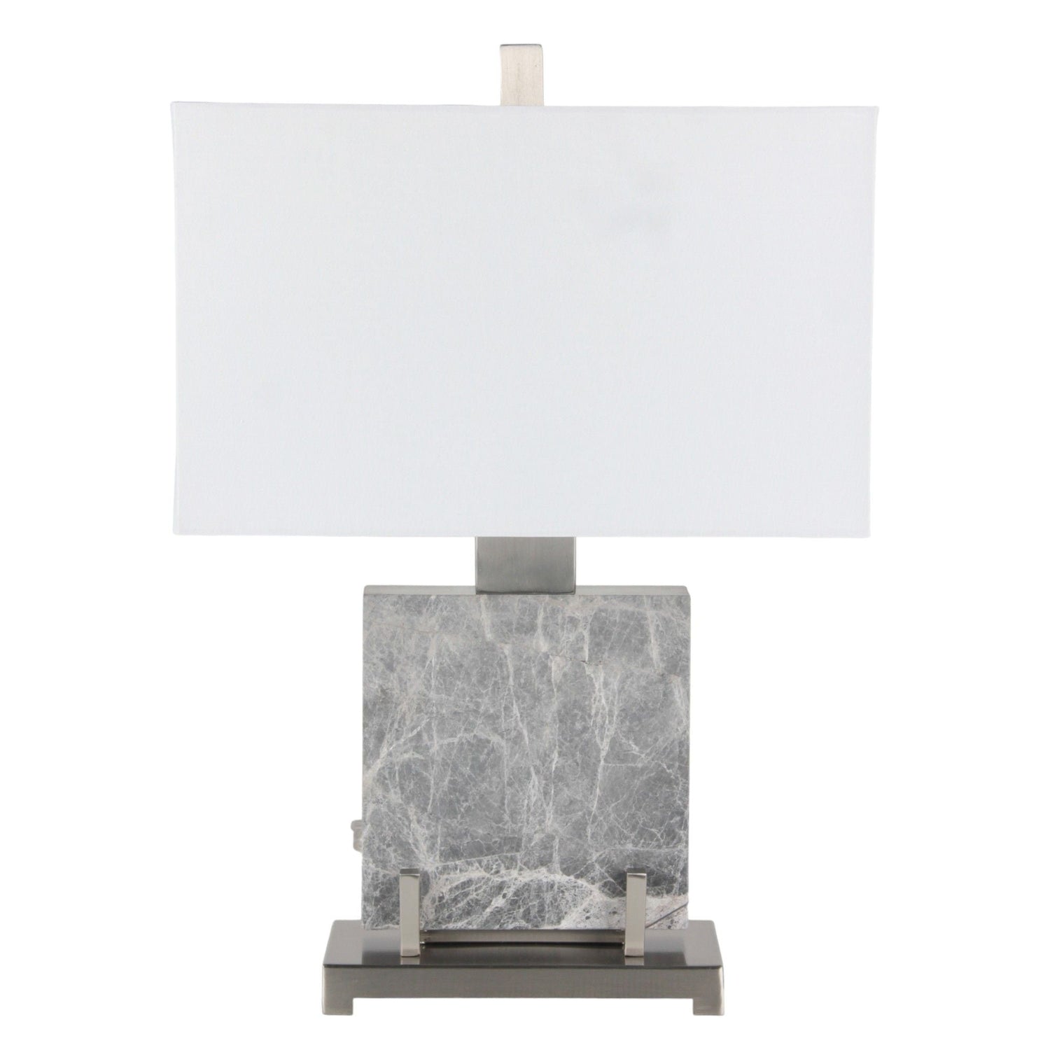 22" Lazio Marble Lamp - Gray