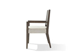 FQBM64 Oakland Wood Arm Chair In Brunette (Set of 2)