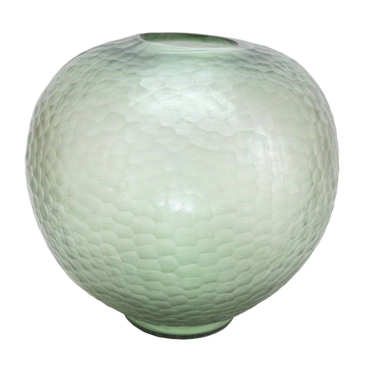 Bastia Large Glass Vase 14" - Green