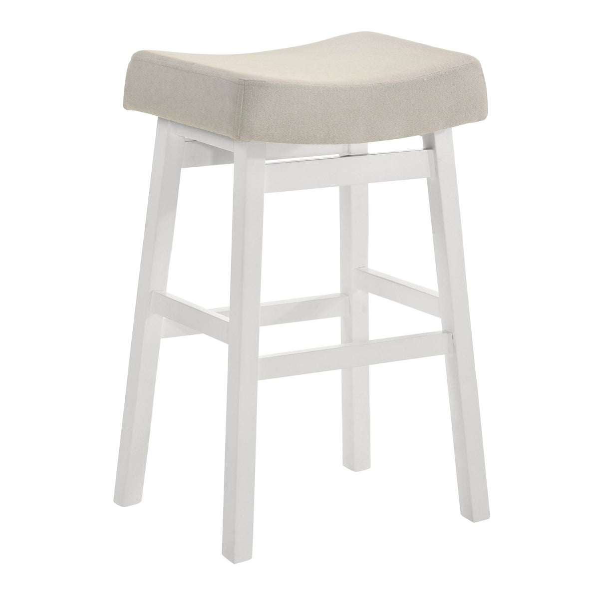 Lenon - Modern Farmhouse Wood Bar Height Kitchen Bar Stool