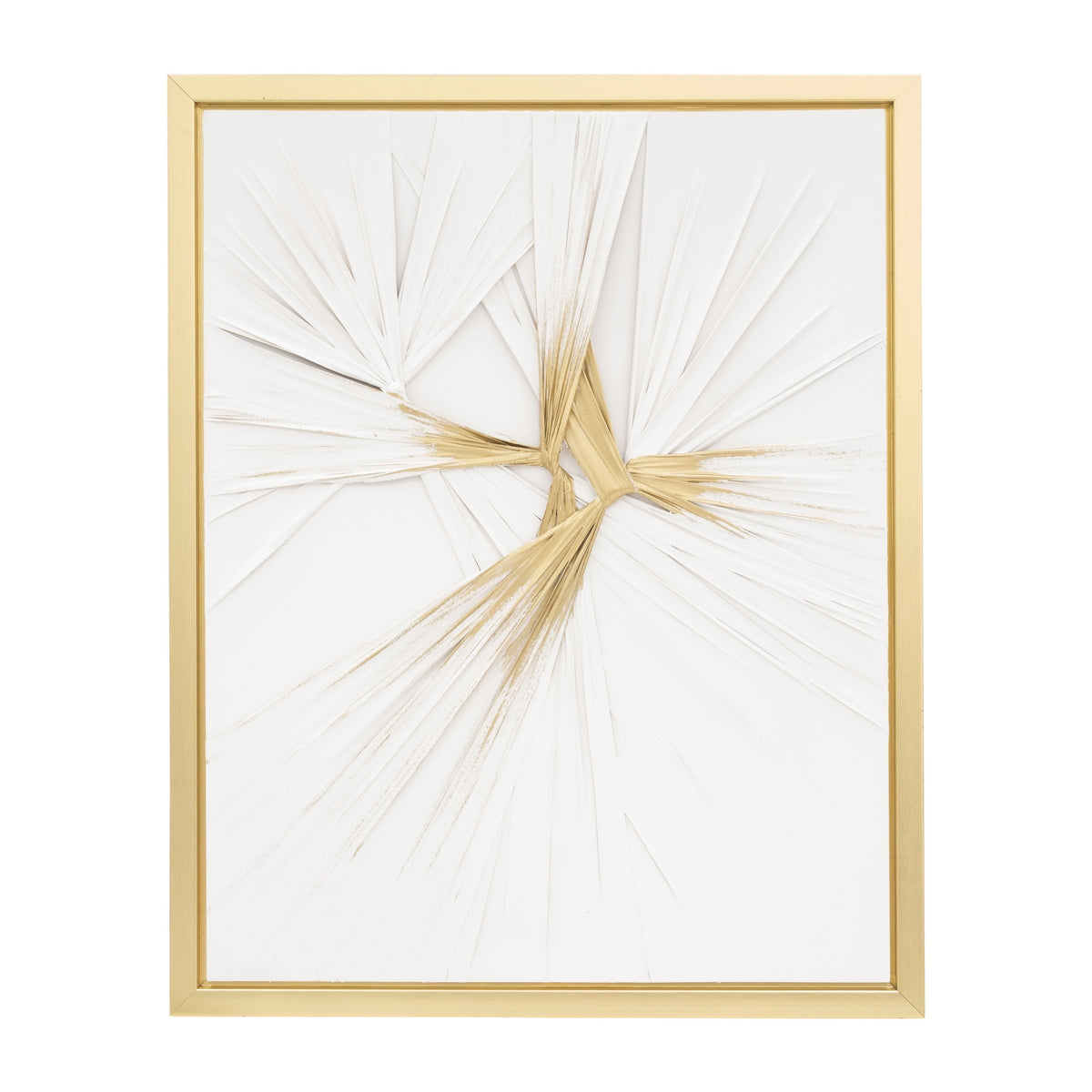 Hand Painted Twist - White / Gold