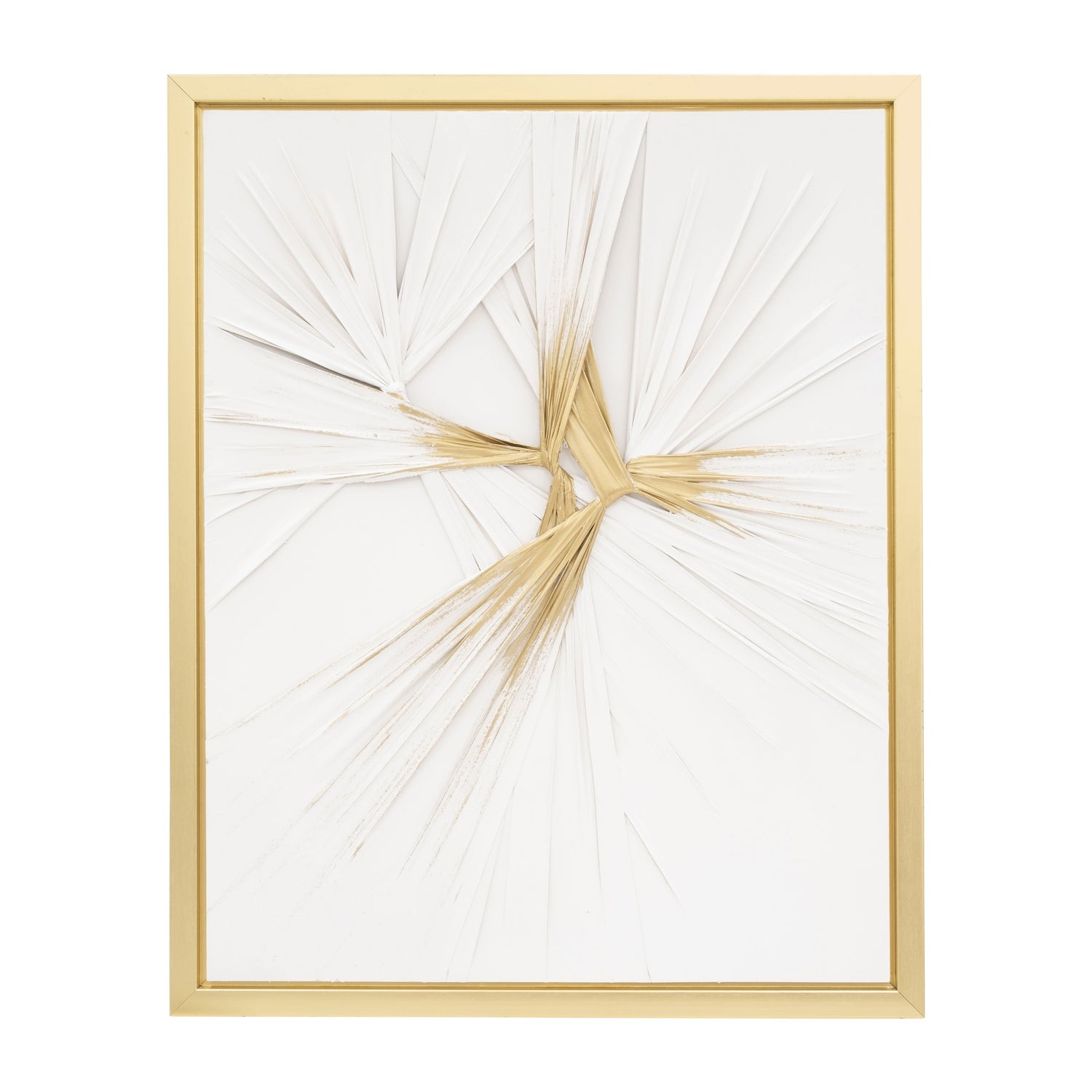 Hand Painted Twist - White / Gold