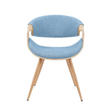 Butterfly - Upholstered Dining Chair - Brown Oak