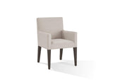 FPBL64B Modesto Upholstered Arm Chair In Abalone Linen And French Roast (Set of 2)