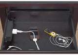 NV2381P Nevis Charging Station Nightstand In Espresso