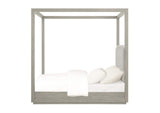 AZBXH4 Oxford Upholstered Canopy Bed In Mineral