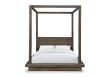 8D64F4 Melbourne Wood Canopy Bed In Dark Pine