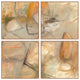 Ochre I - 48" x 48" Painting By Buddy Whitlock (Set of 4) - Walnut