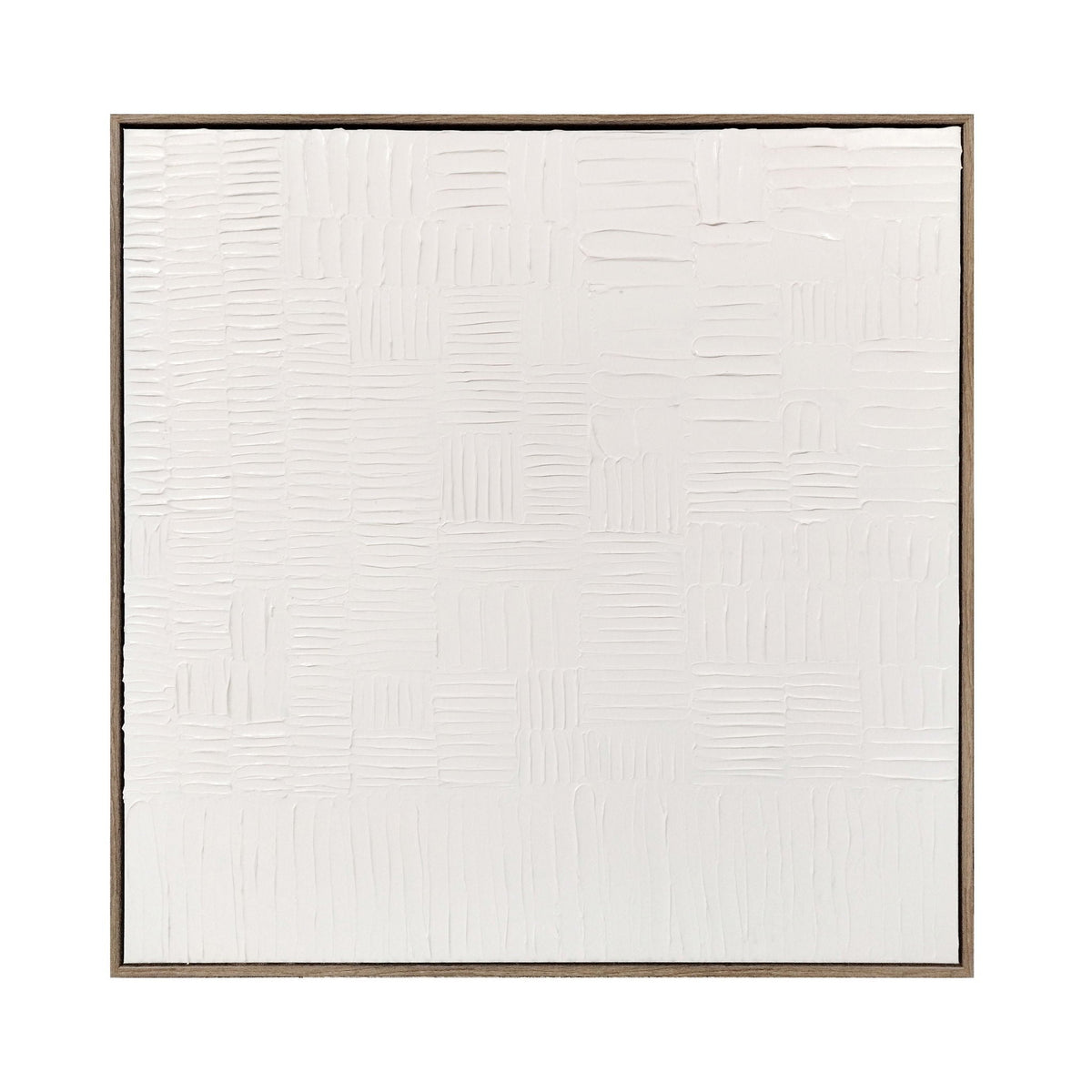 30" x 30" Glossy Lines Wall Art - White