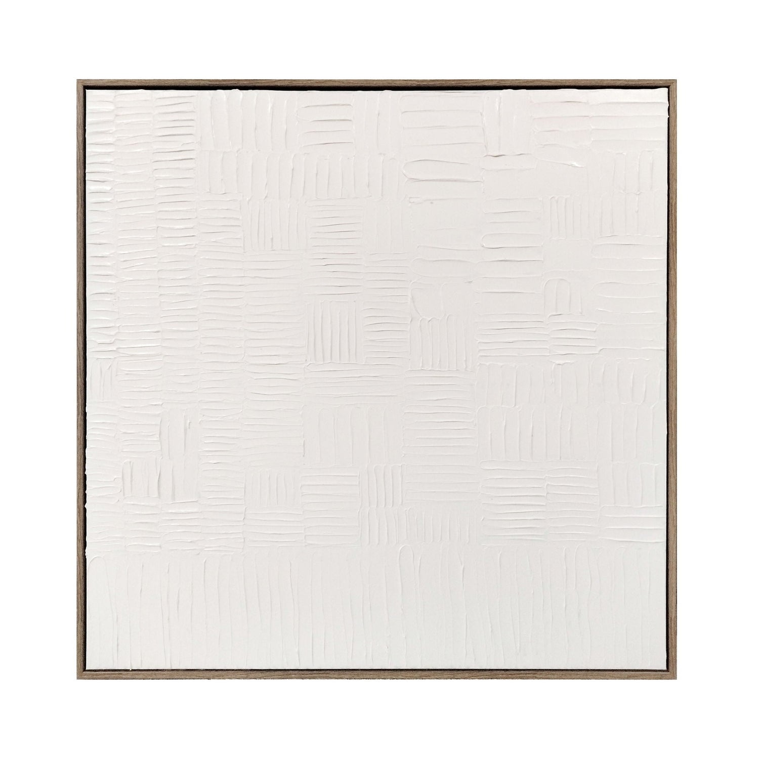 30" x 30" Glossy Lines Wall Art - White