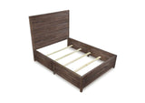 8T06L5 Townsend Solid Wood Panel Bed In Java