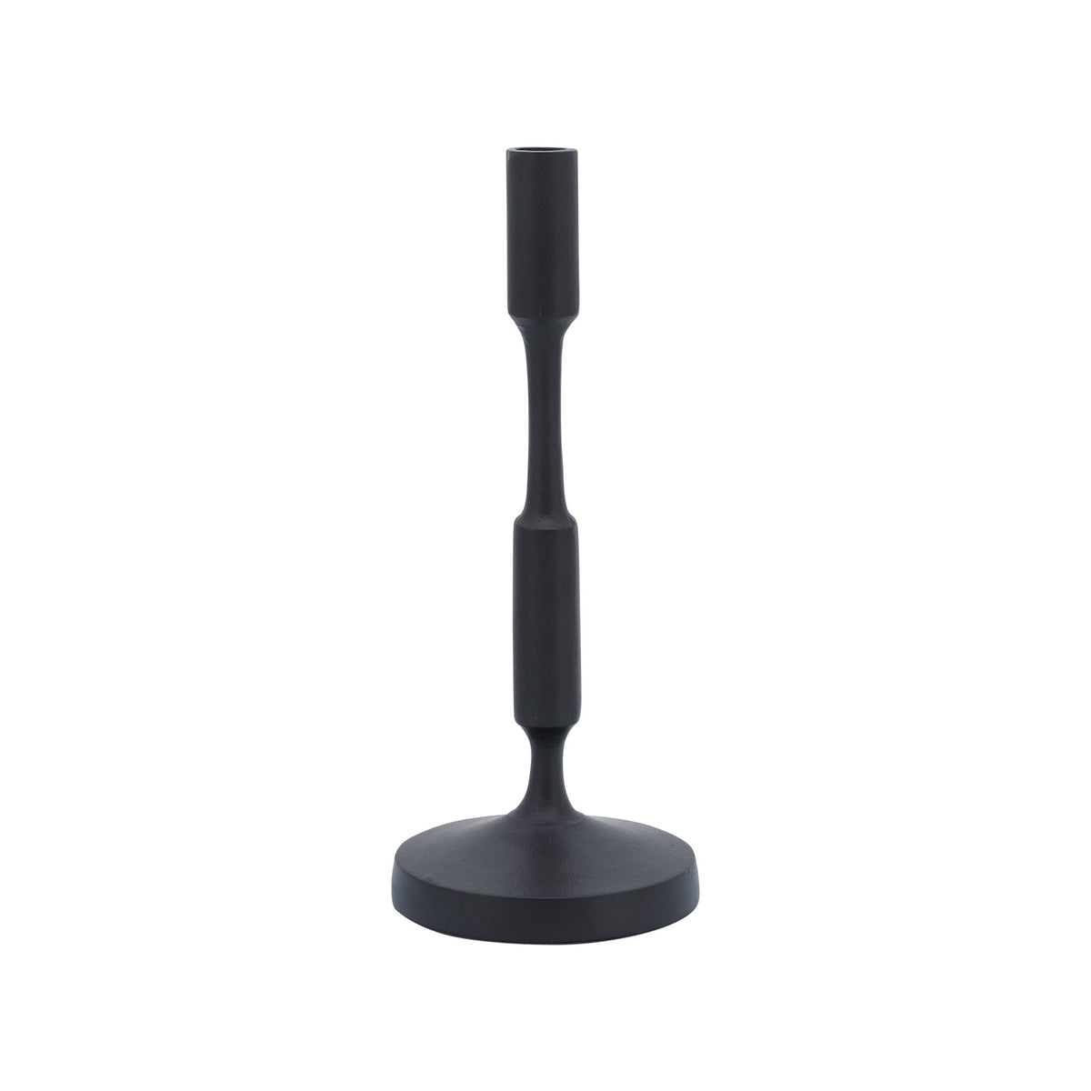 Metal 13" Taper Candle Holder - Black