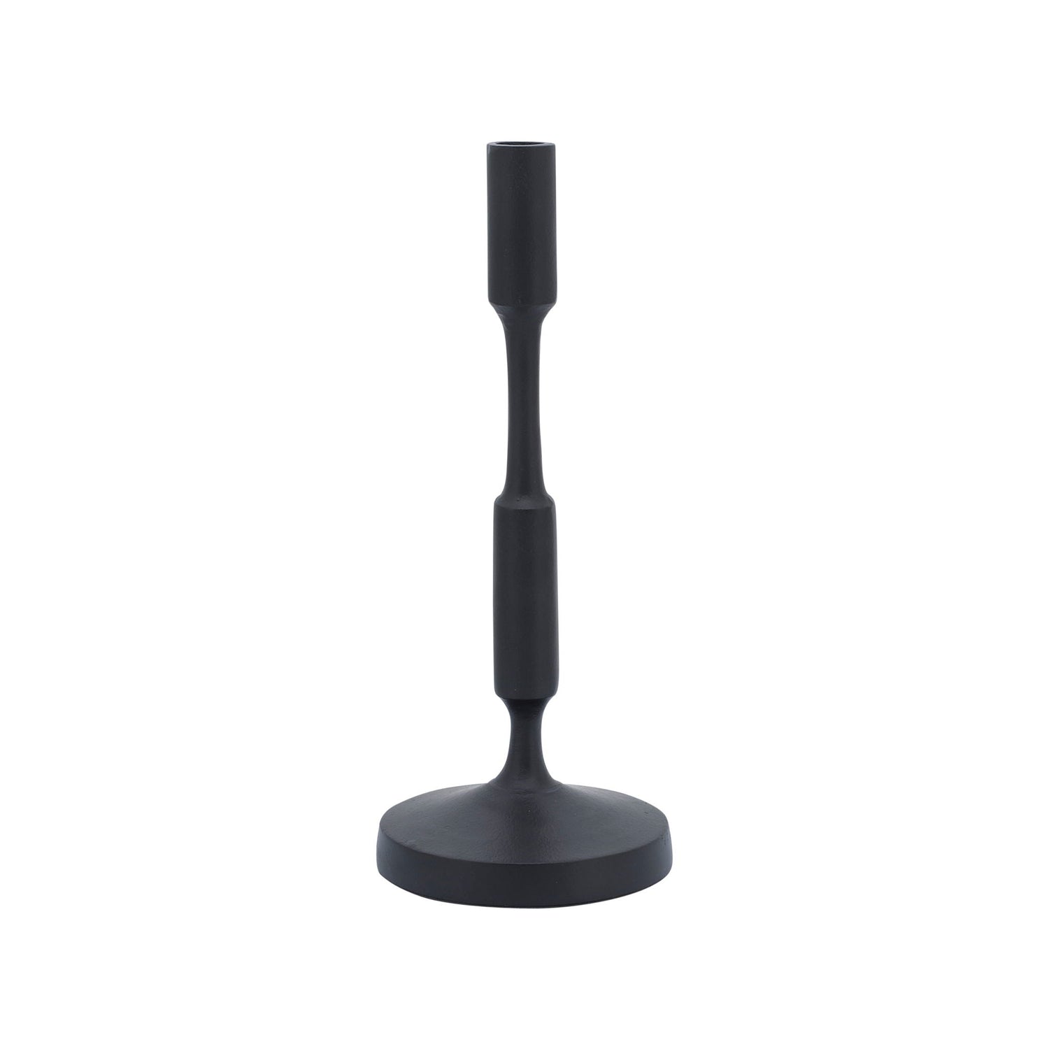 Metal 13" Taper Candle Holder - Black