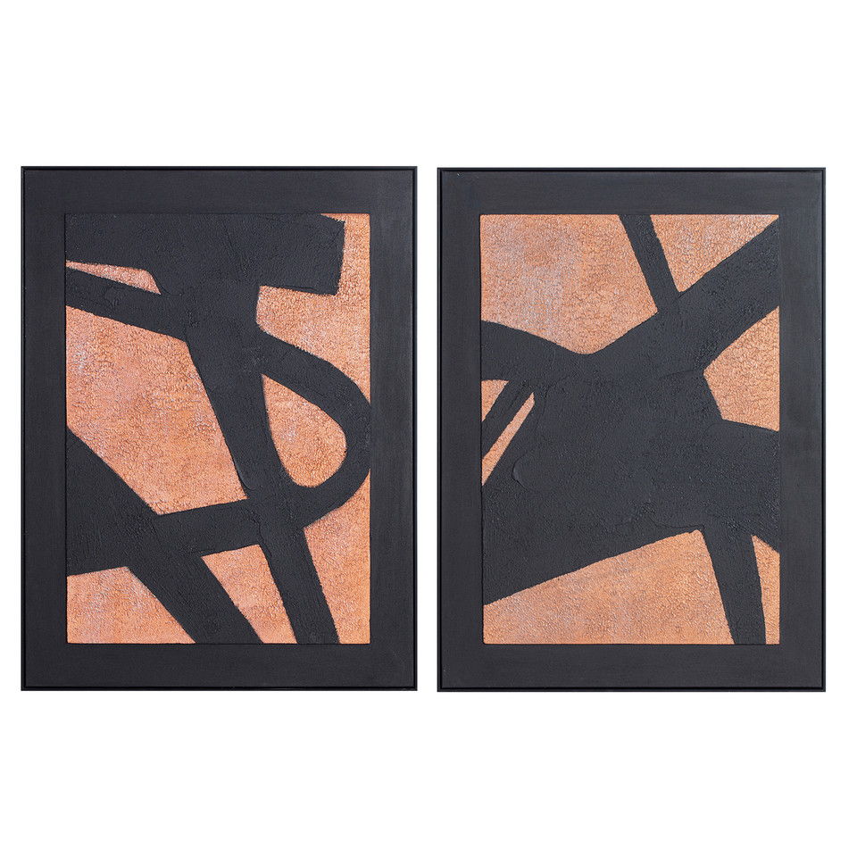 Yiaza Handpainted Wall Art (Set of 2) - Multi
