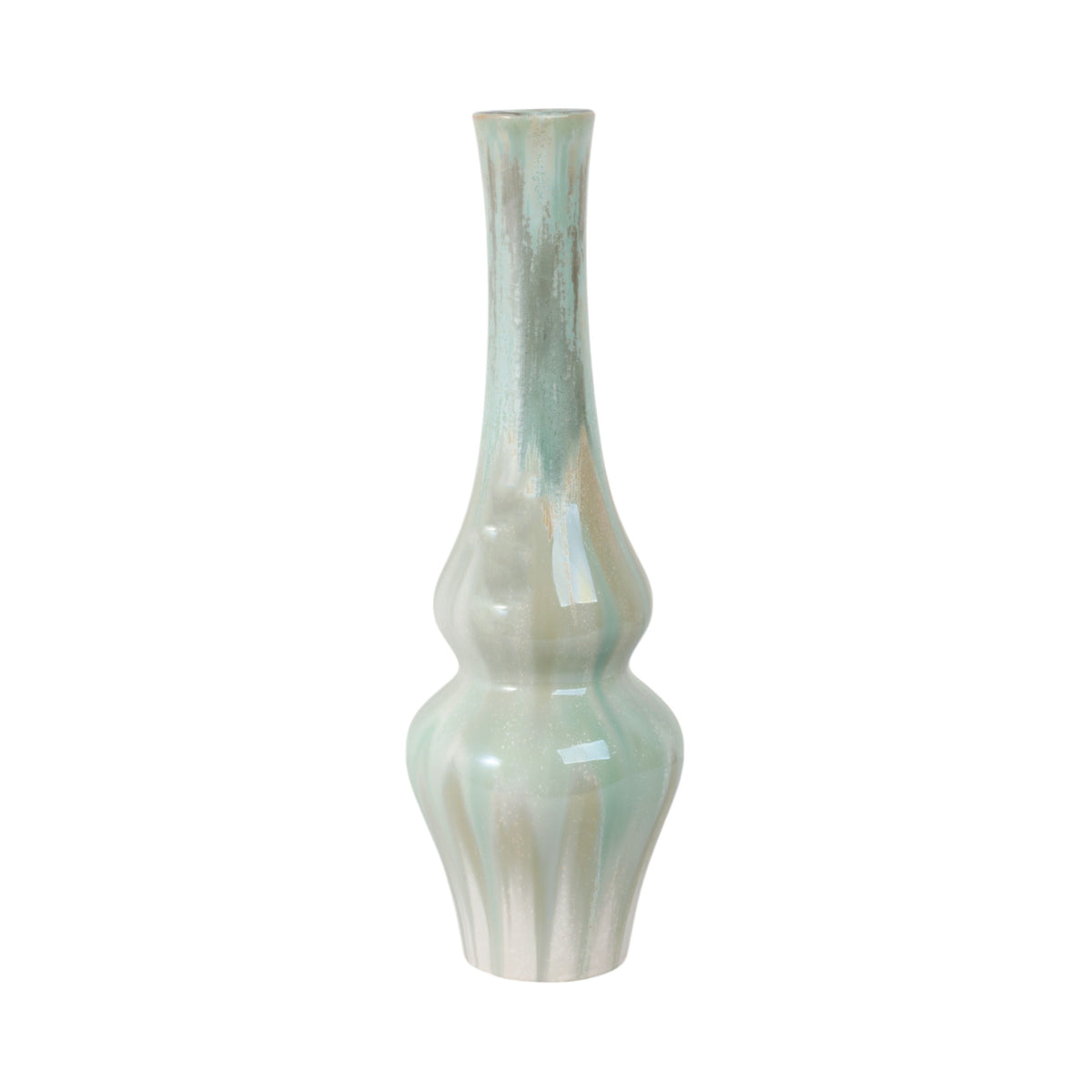 Everette Medium Ceramic Vase - Light Blue