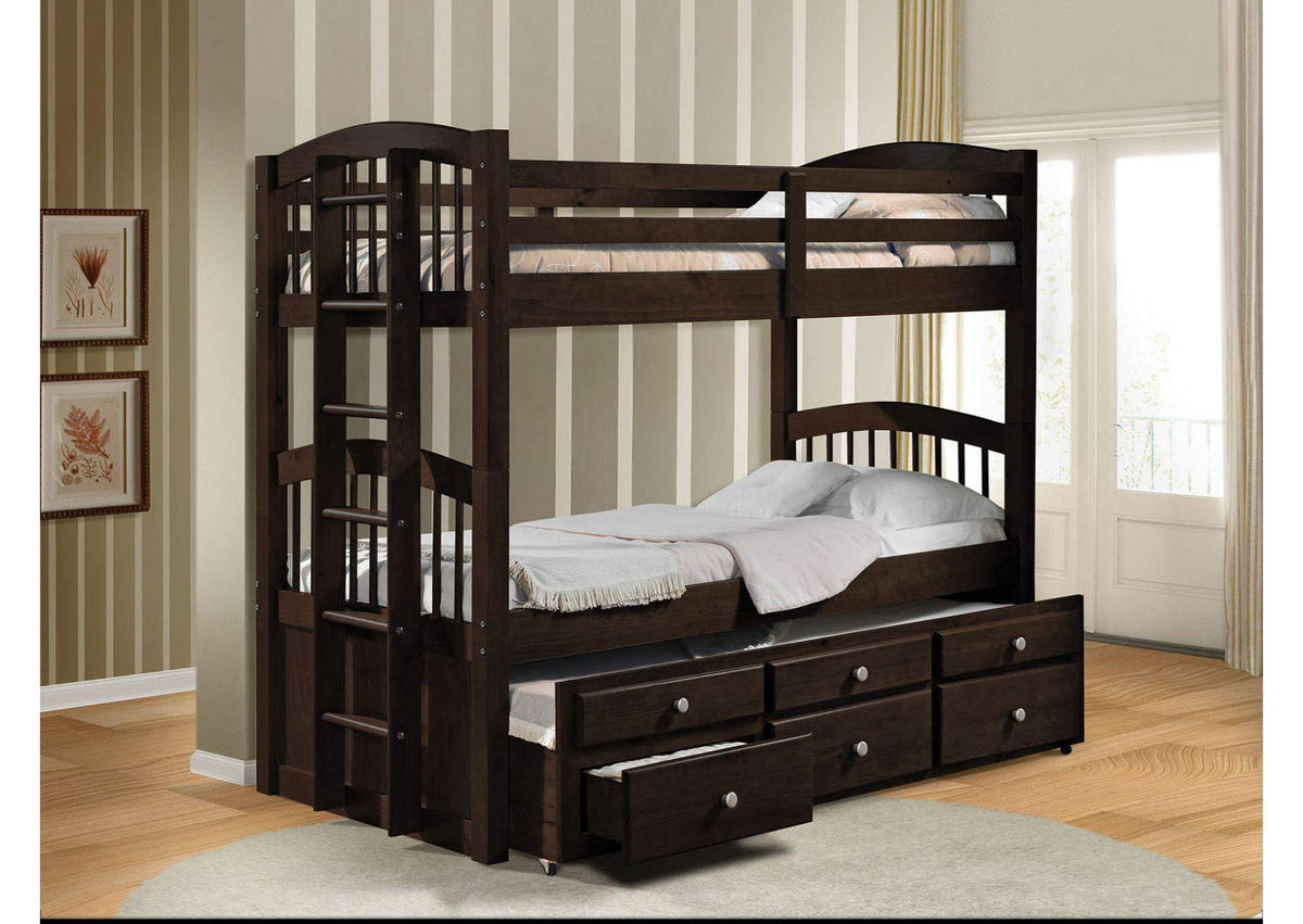 40000 Micah Twin-Twin Bunk Bed with Trundle and Storage