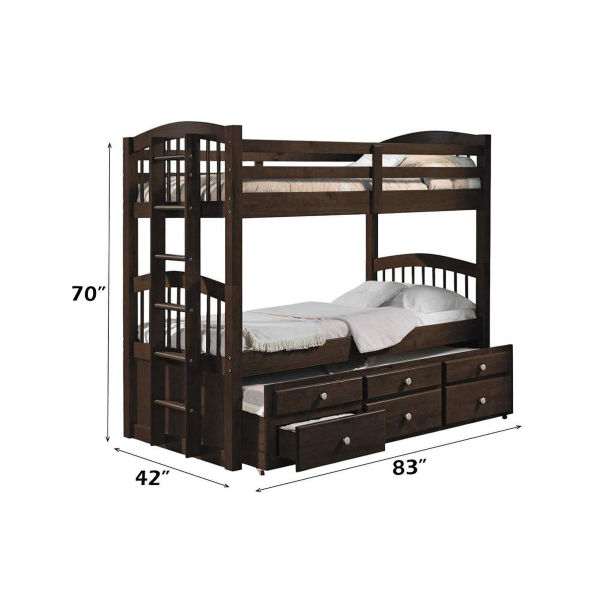 40000 Micah Twin-Twin Bunk Bed with Trundle and Storage
