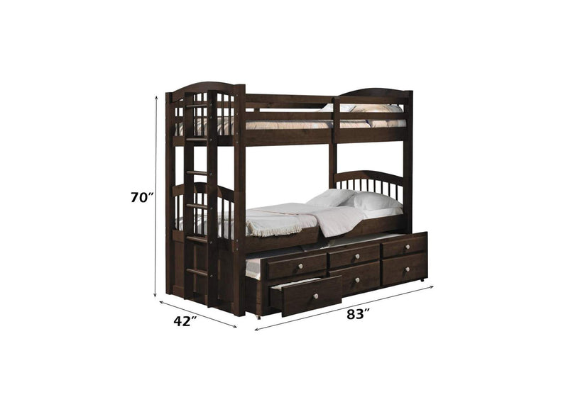 40000 Micah Twin-Twin Bunk Bed with Trundle and Storage