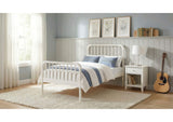 400415T Jones Wood Twin Open Frame Bed White
