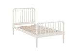 Jones Wood Twin Open Frame Bed White