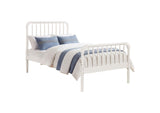 400415T Jones Wood Twin Open Frame Bed White