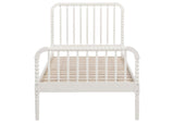 400415T Jones Wood Twin Open Frame Bed White