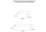 400818-SM Ryder Wood Twin Over Twin Bunk Bed with Mattress Weathered Taupe