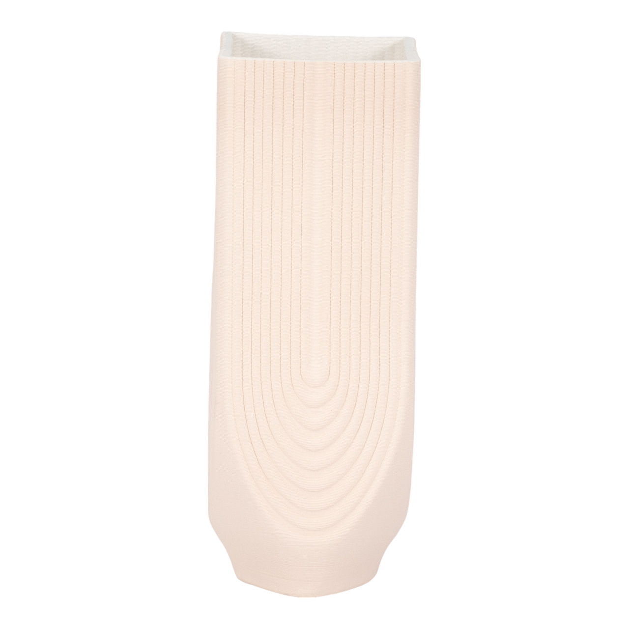 13" Corsica 3D Printed Vase - Rose Smoke