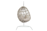Dana - Rope Hanging Club Chair, With Self Welt - Linen Canvas