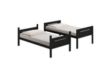 405051BLK Littleton Wood Twin Over Twin Bunk Bed Black