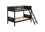 Littleton Wood Twin Over Twin Bunk Bed Espresso