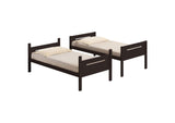 405051BRN Littleton Wood Twin Over Twin Bunk Bed Espresso