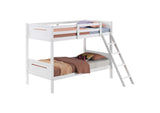 405051WHT Littleton Wood Twin Over Twin Bunk Bed White