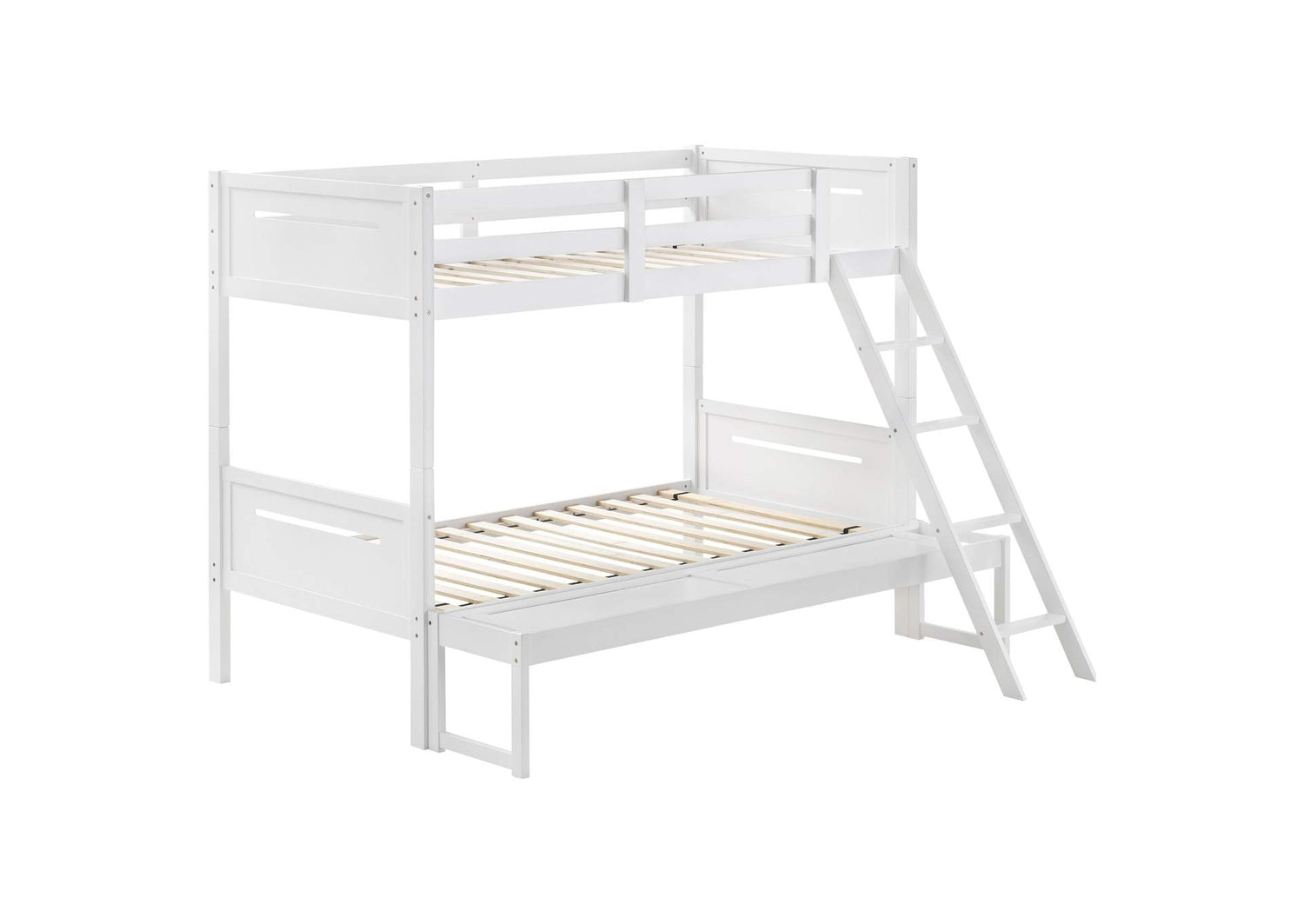 Littleton Wood Twin Over Full Bunk Bed White