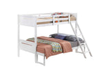 405052WHT Littleton Wood Twin Over Full Bunk Bed White