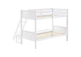 405052WHT Littleton Wood Twin Over Full Bunk Bed White