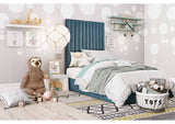TOV-B127 Arabelle Sea Blue Twin Bed