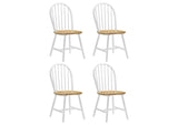 4129 Cinder Wood Dining Side Chair White (Set of 4)