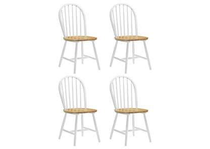 4129 Cinder Wood Dining Side Chair White (Set of 4)
