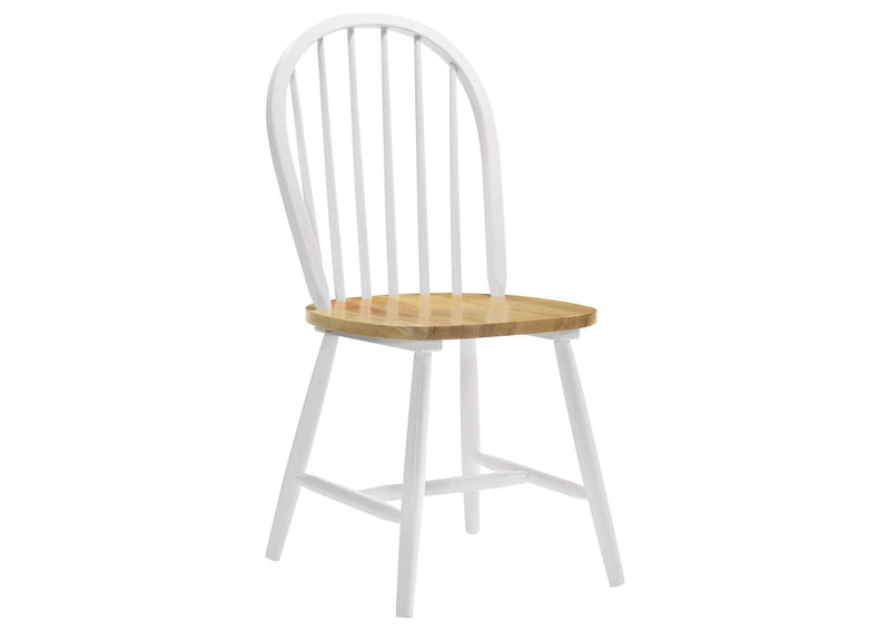4129 Cinder Wood Dining Side Chair White (Set of 4)