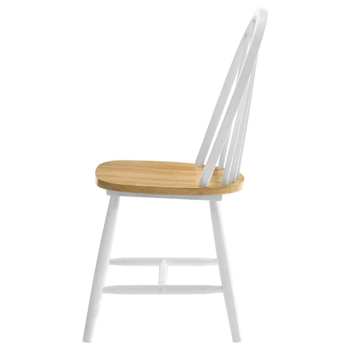 4129 Cinder Wood Dining Side Chair White (Set of 4)