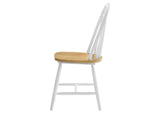 4129 Cinder Wood Dining Side Chair White (Set of 4)