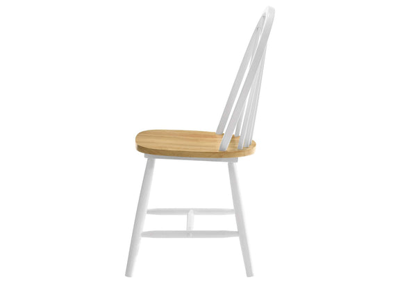 4129 Cinder Wood Dining Side Chair White (Set of 4)